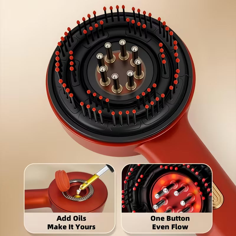 Red Light & EMS Smart Scalp Massager – Deep Relaxation & Hair Wellness Device