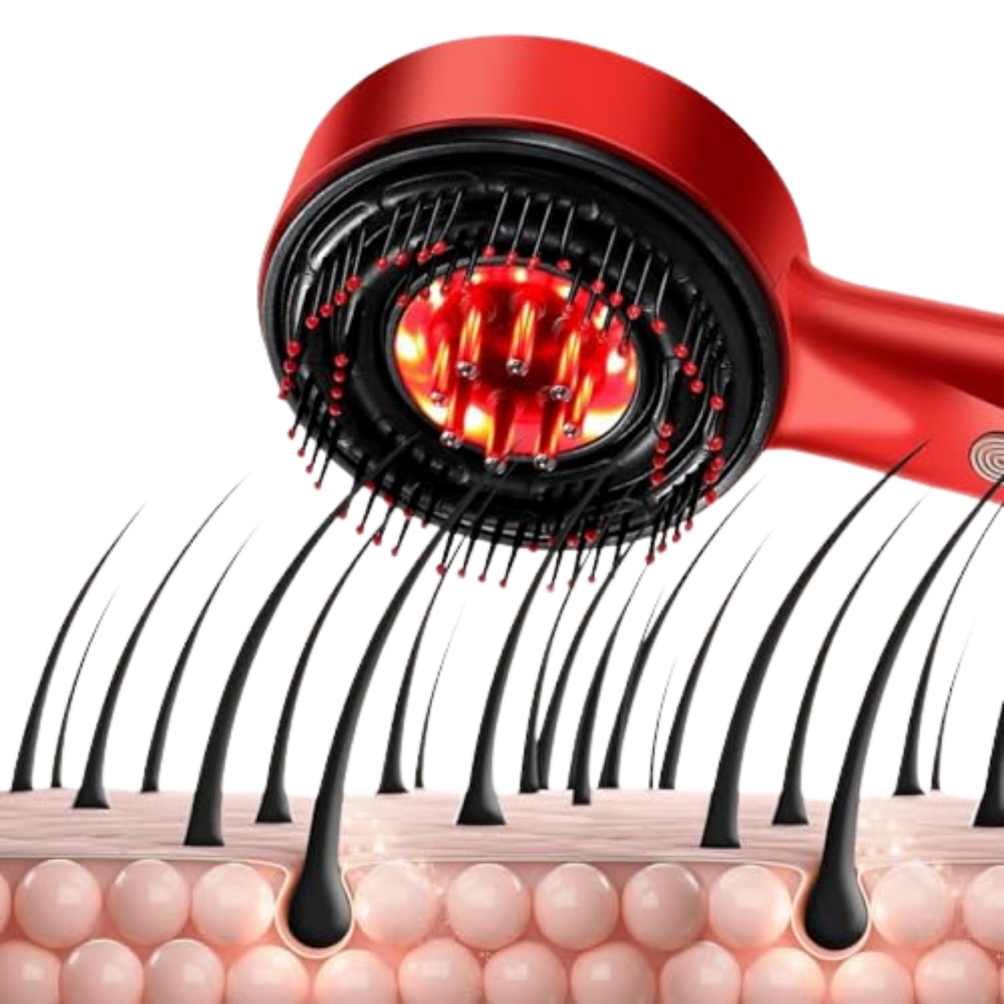 Red Light & EMS Smart Scalp Massager – Deep Relaxation & Hair Wellness Device