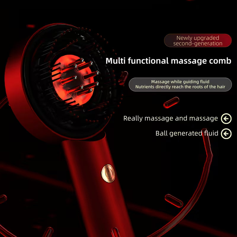 Red Light & EMS Smart Scalp Massager – Deep Relaxation & Hair Wellness Device