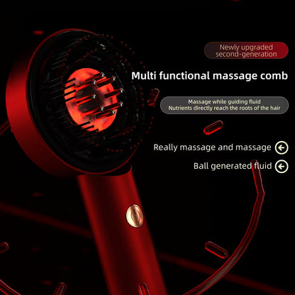 Red Light & EMS Smart Scalp Massager – Deep Relaxation & Hair Wellness Device
